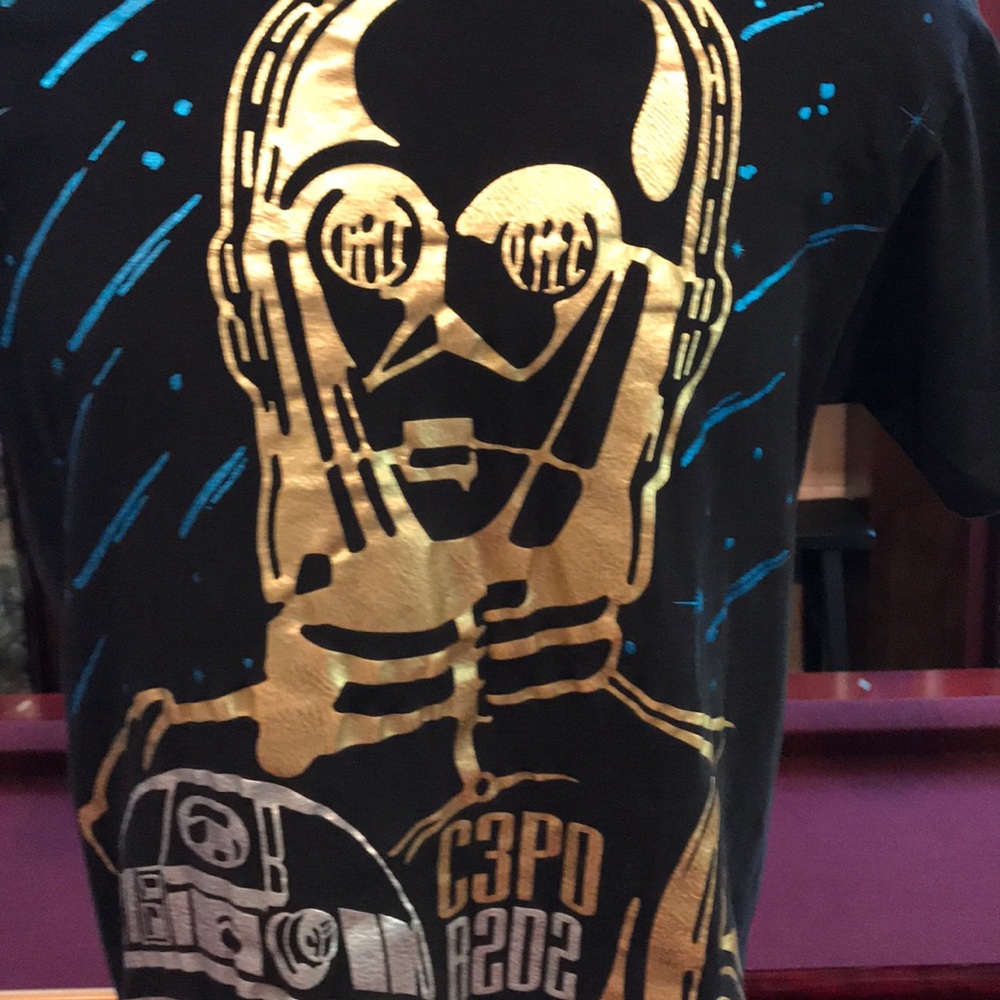 ❌SOLD❌ Star Wars C3PO R2D2 Lucas Film shirt - Picture 2 of 7